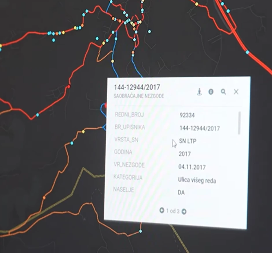Mapa "crnih tačaka" u Beogradu