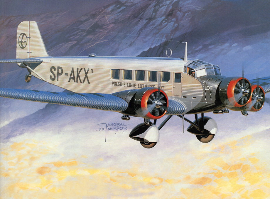 Junkers Ju-52 na pokład zabierał maksymalnie 15 pasażerów