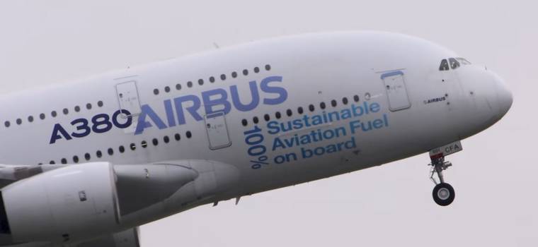 Niezwykły lot Airbusa A380. Tomasz Rożek: poleciał na "zużytym oleju po frytkach"