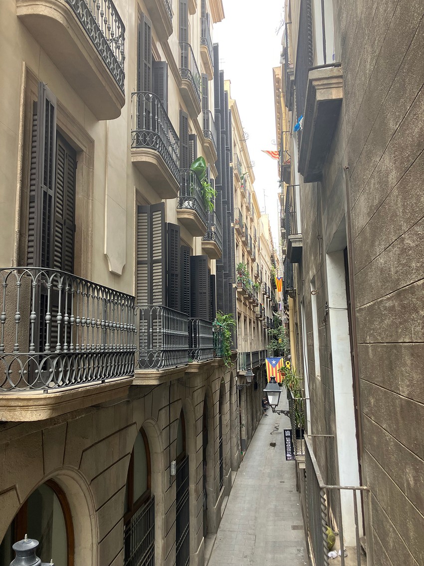 Kvart Gotik ukrašen je i zastavama Katalonije