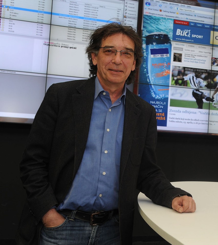 Darko Bajić u redakciji "Blica"