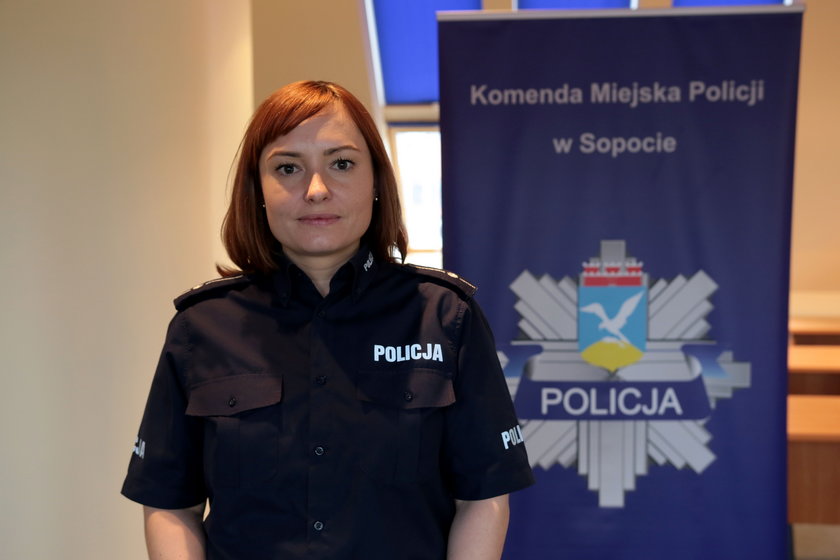 Karina Kamińska, rzecznik komendy miejskiej policji w Sopocie