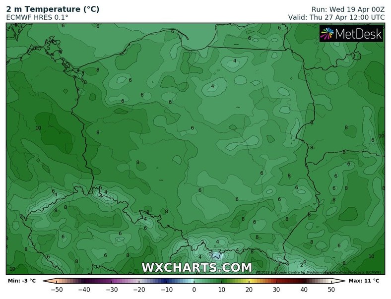 Temperatura mocno spadnie i w dzień w wielu regionach może się utrzymywać poniżej 10 st. C.