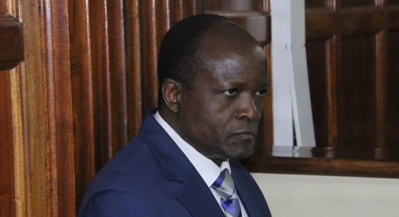 Migori Governor Okoth Obado during a past court hearing 