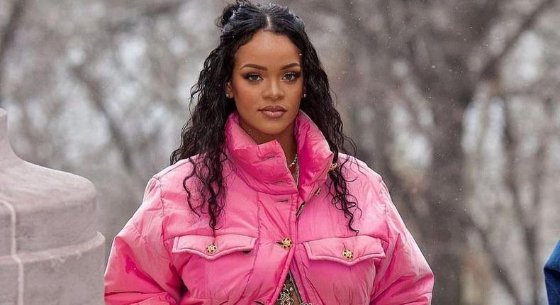 Barbadian singer Rihanna is pregnant [Instagram/PhuckyorRihanna]