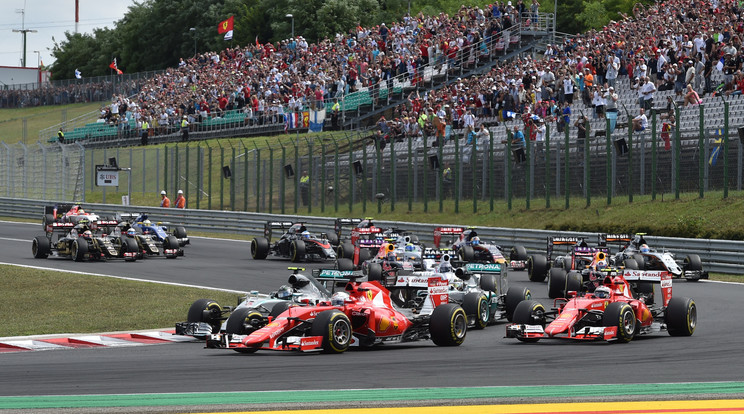 A világ legnézettebb autós
sorozata az F1 – harmincadik éve látja vendégül
a mezőnyt Mogyoród/Fotó:AFP