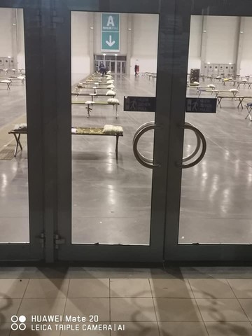 hungexpo, koronavírus, covid-19, fekvőágy