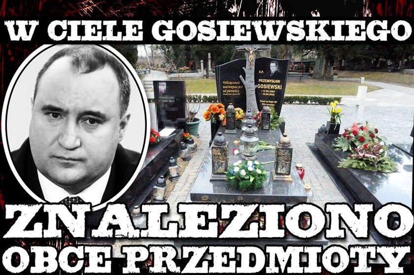 W ciele Gosiewskiego znaleziono obce przedmioty