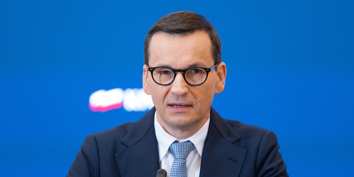  Premier Mateusz Morawiecki.