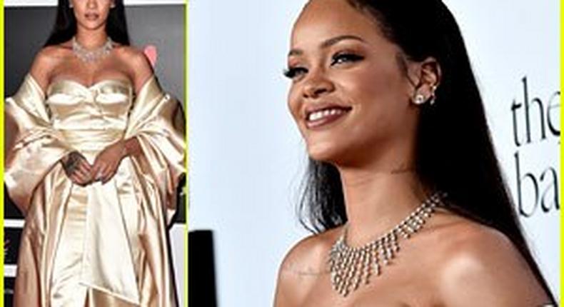 Rihanna at the Diamond ball