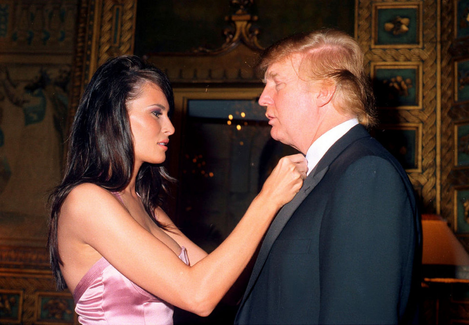 Melania i Donald Trump w 2002 roku