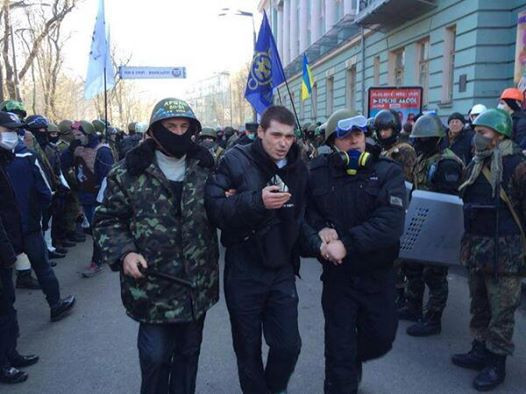 Protestujący na Euromajdanie
