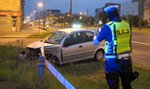 Wypadek BMW na Piłsudskiego przy Targowej w Łodzi. Są ranni