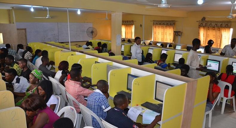 JAMB candidates at the exam centres during the previously held Unified Tertiary Matriculation Exams.