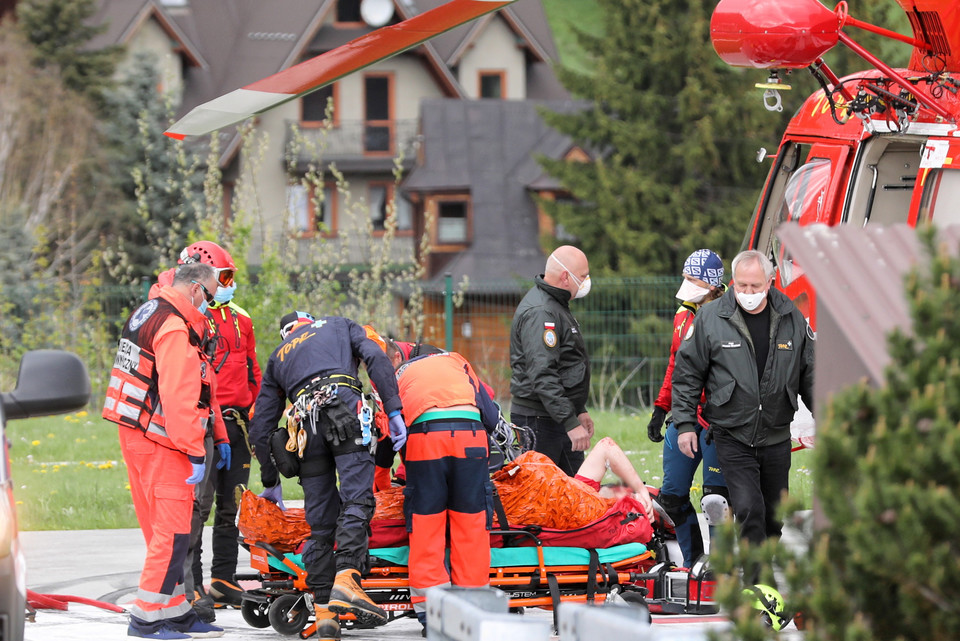 Kolejne groźne wypadki w Tatrach. Interweniował śmigłowiec