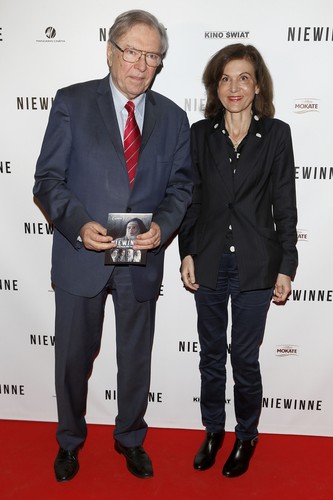 Anne Fontaine i Krzysztof Zanussi na premierze filmu 'Niewinne'