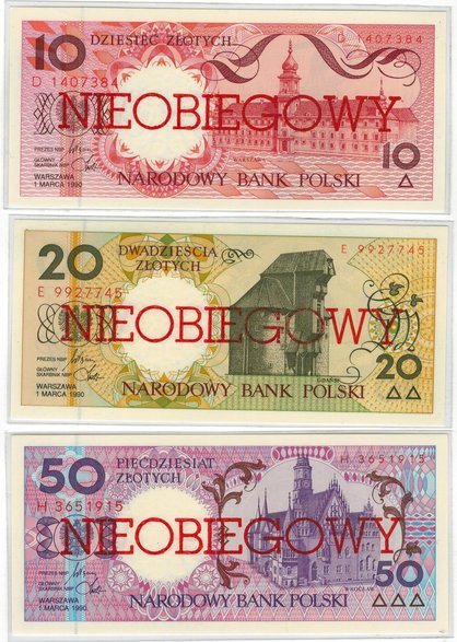 Polskie historyczne banknoty - autor: zbiory Justyny i Damiana Okrętów