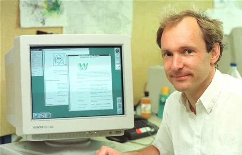 Tim Berners-Lee - twórca standardu WWW. CERN.