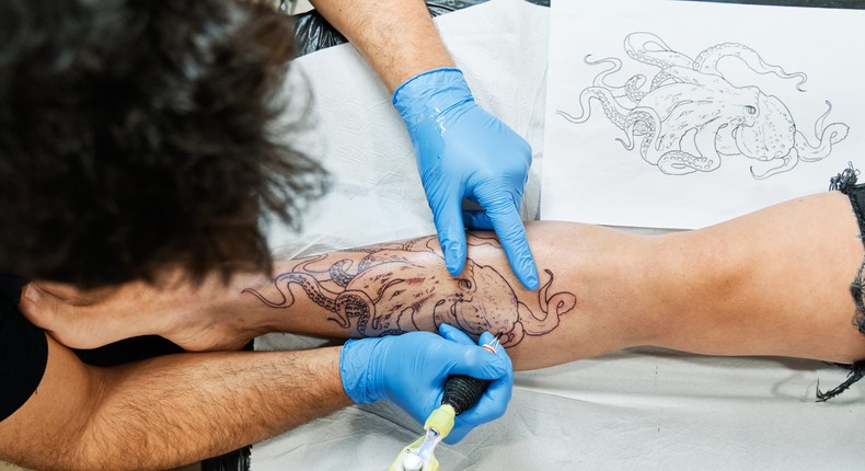 Your wrist is one body part subject to tattoo fading.Alvaro Medina Jurado/Getty Images