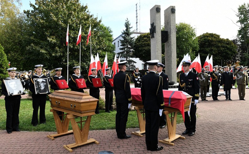 pogrzeb admirała Józefa Unruga i jego żony Zofii