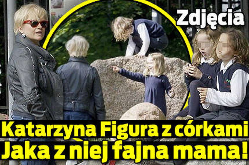 Katarzyna Figura. Jaka fajna z niej mama!