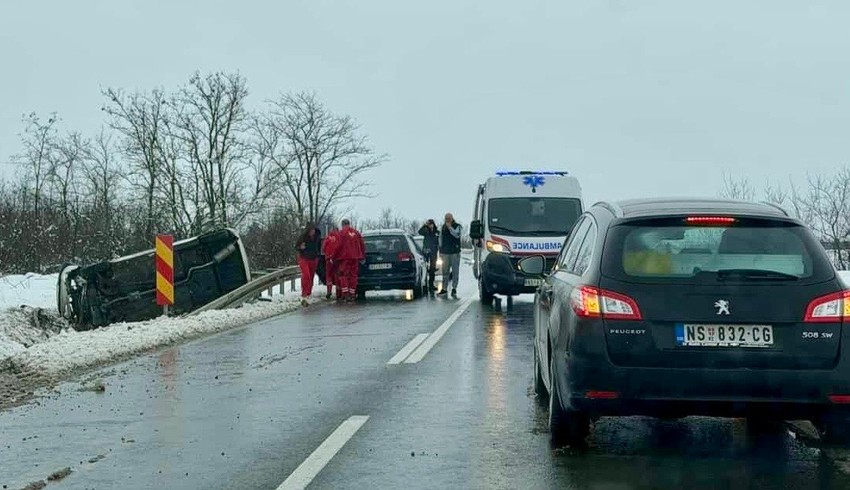 Saobraćajna nesreća na putu Temerin-Bečmen pre dve nedelje