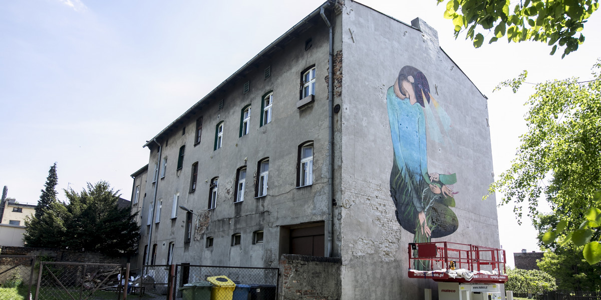 Murale w kamienicach w Katowicach