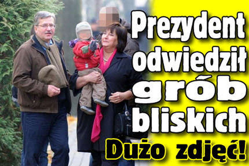 Prezydent odwiedził grób bliskich. Dużo zdjęć!