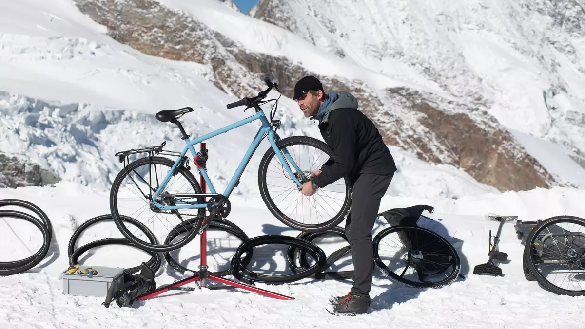 Test opon zimowych do rowerów