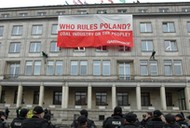 Protest Greenpeace przed min. gospodarki