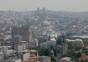 Hram Svetog save, Panorama Beograda