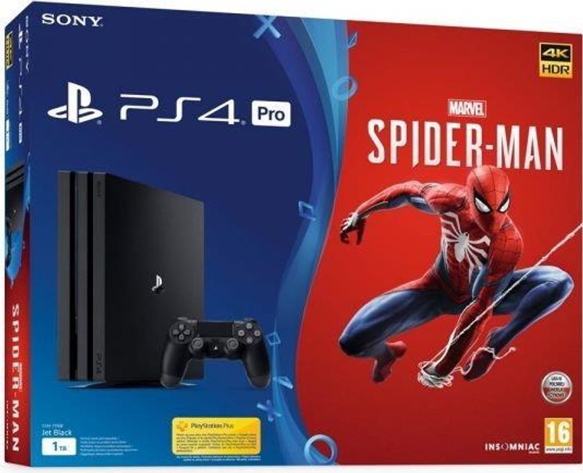 SONY konsola do gier PlayStation 4 Pro, 1TB, Spider-Man Limited Edition