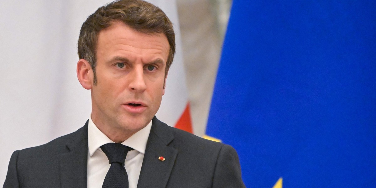 Prezydent Francji Emmanuel Macron.