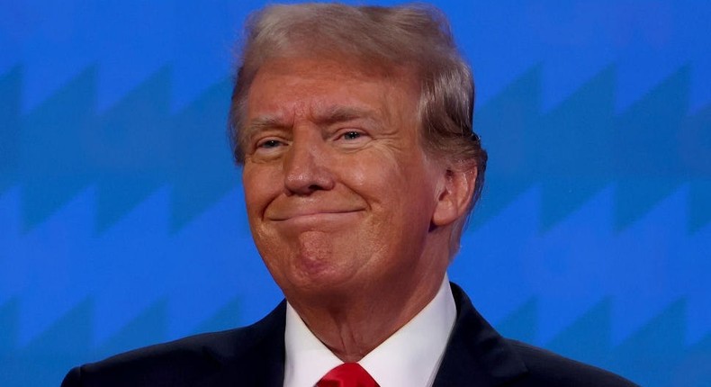 Republican presidential candidate, former U.S. President Donald Trump participates in the CNN Presidential Debate at the CNN Studios on June 27, 2024 in Atlanta, Georgia.Justin Sullivan/Getty Images