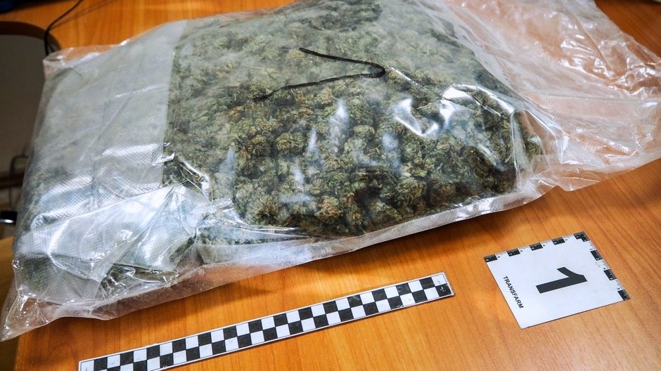 Marihuana znaleziona w bagażniku luksusowego auta