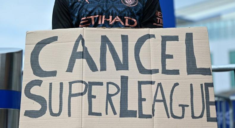 English supporters were up in arms over the Super League