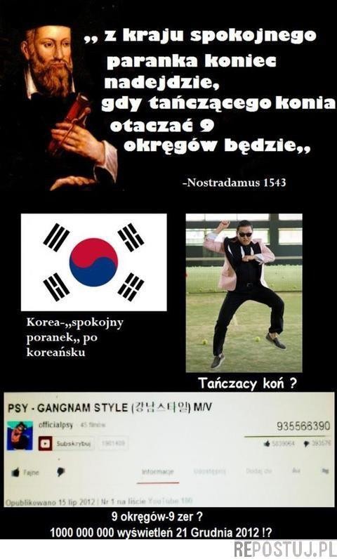 gangnam style koniec świata