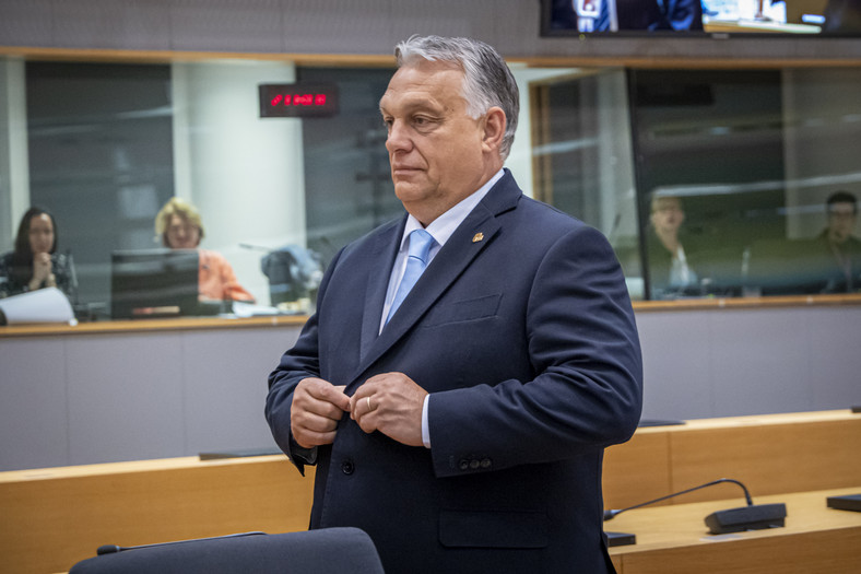 Viktor Orban w Brukseli. Belgia. 2023 r.