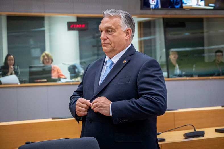 Viktor Orban w Brukseli. Belgia. 2023 r.