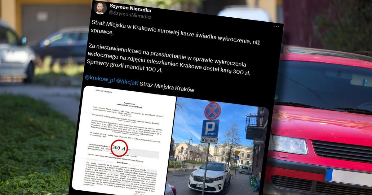  Kuriozalna sytuacja. Zgłosił nieprawidłowo zaparkowane auto i dostał karę 300 zł