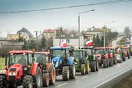 ŻNIN PROTEST ROLNIKÓW BLOKADA DROGI