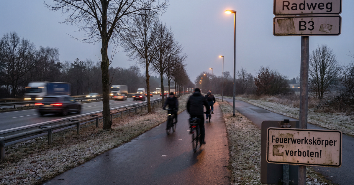 Mit-Kindern-dabei-V-ter-schie-en-Raketen-auf-fahrende-Autos-in-Celle