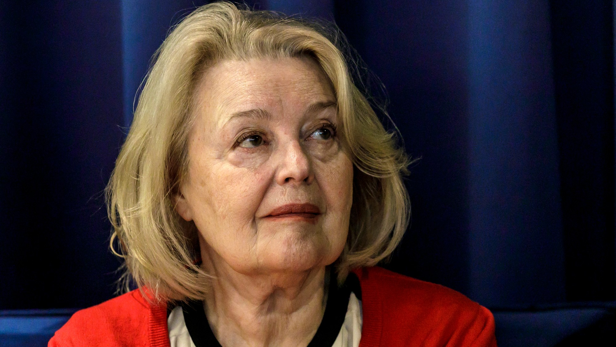 Herečka, bývalá diplomatka a expolitička Magda Vášáryová.