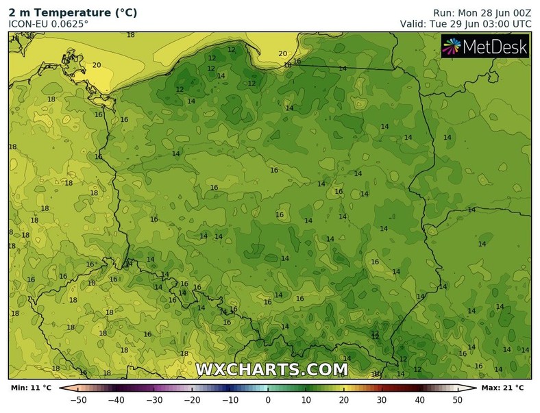 Noc będzie rześka