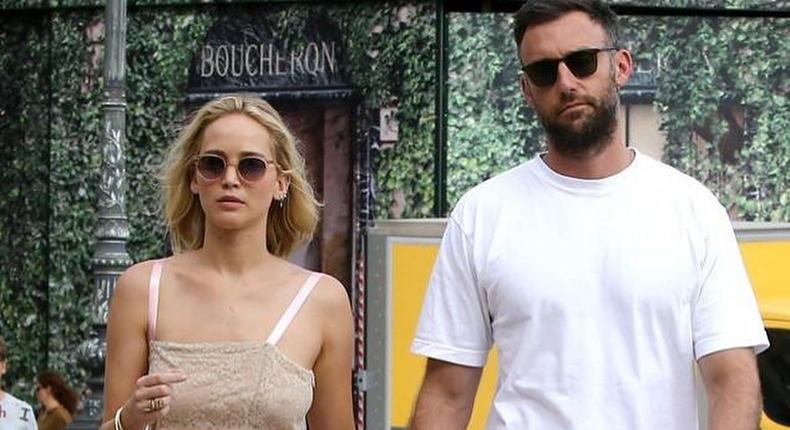American actress Jennifer Lawrence and her hubby Cooke Maroney [Instagram/JenniferLawrence_]