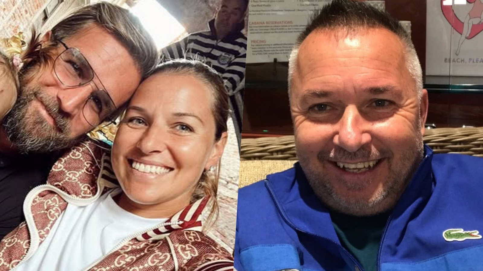 Michal Navara, Dominika Cibulková a jej otec Milan Cibulka. 