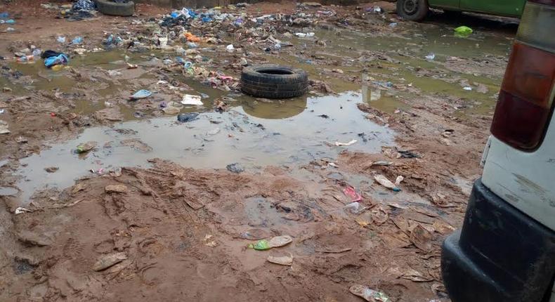 Kwame Nkrumah Circle after the June 9 rain