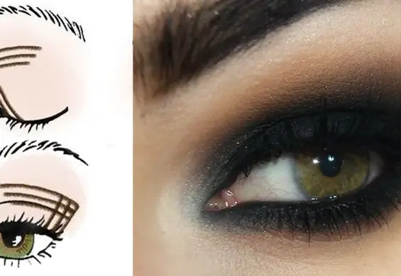 Zawsze perfekcyjne smokey eyes dzięki łatwemu trikowi z krzyżykiem # (krok po kroku)