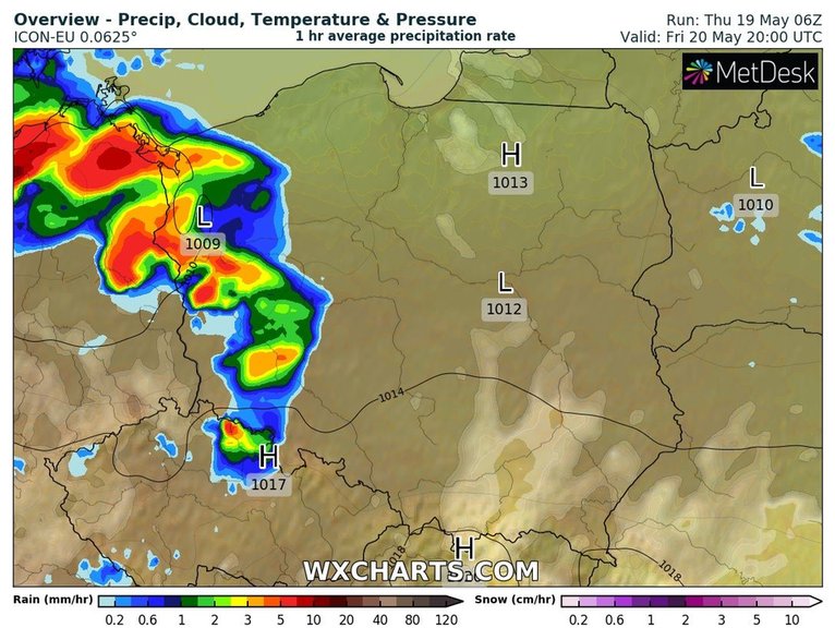 Wieczorem do zachodniej Polski wkroczy aktywny front atmosferyczny