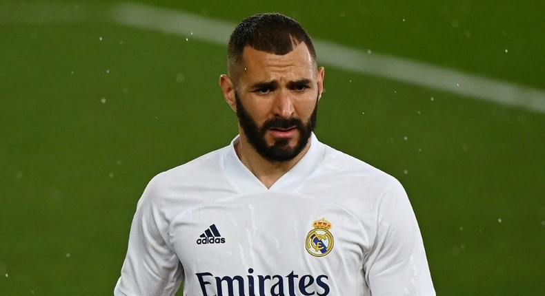 Real Madrid's Karim Benzema has tested positive for coronavirus Creator: GABRIEL BOUYS